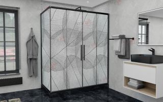 Душевой уголок AvaCan FB2 190-210 + SB90 MT чёрный