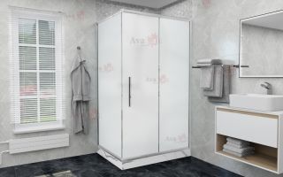 Душевой уголок AvaCan FС 140-160 + SС90 MT хром