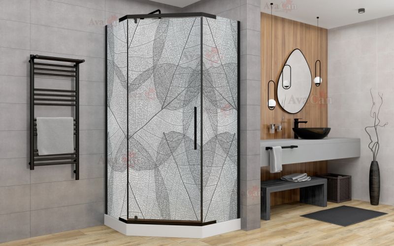 Душевой уголок AvaCan PB 90 MT 90x90 см чёрный