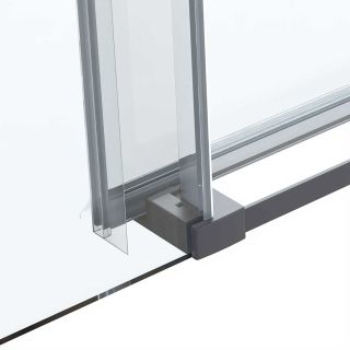 Душевой уголок Vincea Como Soft VSR-1CS1012CLGM, 1200*1000, вороненая сталь, стекло прозрачное