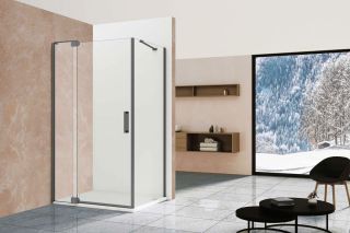 Душевой уголок Vincea Extra VSR-1E809090CLGM 800/900*900, вороненая сталь, стекло прозрачное