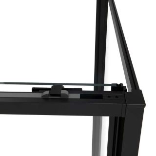 Душевой уголок Vincea Slim Soft VSR-1SS8014CLB, 1400*800, черный, стекло прозрачное