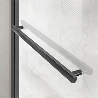 Душевой уголок Vincea Slim Soft VSR-1SS9015CLGM, 1500*900, вороненая сталь, стекло прозрачное
