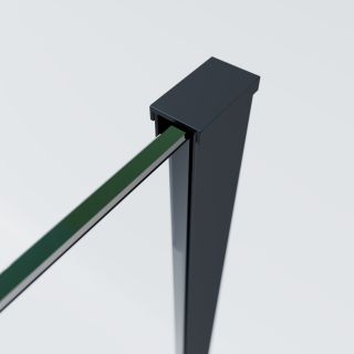 Душевой уголок Vincea Soft 2 VSR-3SO28013CLB, 1300*800, черный, стекло прозрачное