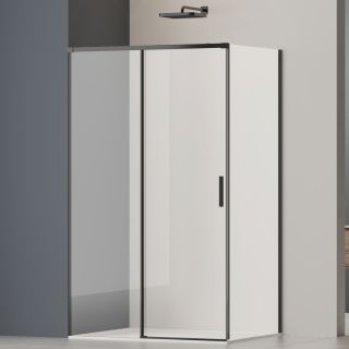 Душевой уголок Vincea Soft 2 VSR-3SO29010CLB, 1000*900, черный, стекло прозрачное