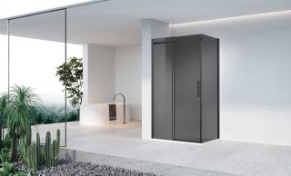 Душевой уголок Vincea Como-N VSR-4CN1012CGB, 1200*1000, черный, стекло тонированное