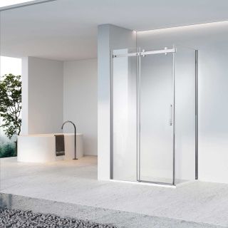 Душевой уголок Vincea Como-N VSR-4CN1014CL, 1400*1000, хром, стекло прозрачное