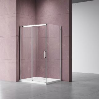 Душевой уголок Vincea Dice VSR-4D1016CL, 1600*1000, хром, стекло прозрачное