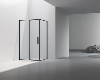 Душевой уголок Vincea Slim 8mm VSR-4SLP9012CLB, 1200*900, черный, стекло прозрачноеVSR-4SLP9012CLB