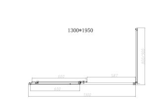 Душевой уголок Vincea Slim-N VSR-4SN9013CL, 1300*900, хром, стекло прозрачное
