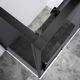 Душевой уголок Vincea Slim-N VSR-4SN9014CGB, 1400*900, черный, стекло тонированное