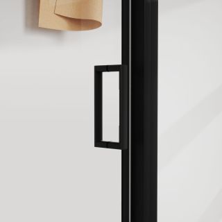 Душевой уголок Vincea City VSR-5CT9011CLB, 1100*900, черный, стекло прозрачное