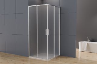 Душевой уголок Vincea Rapid-N VSS-3RN9090E10MT, (800-900)x(800-900), хром, стекло текстурное