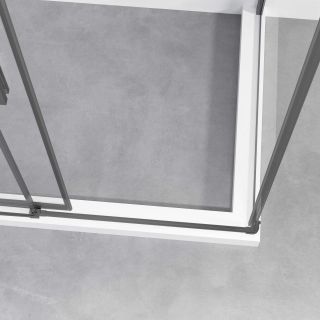 Душевой уголок Vincea Slim-N VSS-4SN900CLGM, 900*900, вороненая сталь, стекло прозрачное