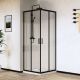 Душевой уголок Vincea City 100x 80 см VSS-5CT8010CLB
