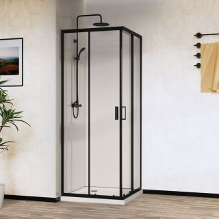 Душевой уголок Vincea City VSS-5CT900CLB 90x 90 см