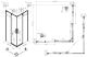 Душевой уголок Vincea Ultima VSS-7UL1010CLGM, 1000*1000, вороненая сталь, стекло прозрачное