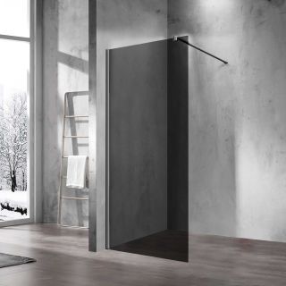 Душевая перегородка Vincea Walk-In VSW-1H110CGGM, 1100*2000, вороненая сталь, стекло тонированное