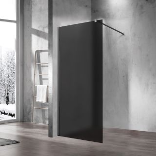 Душевая перегородка Vincea Walk-In VSW-1H900GFGM, 900*2000, вороненая сталь, стекло матовое тонированное