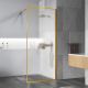 Душевая перегородка Vincea Walk-In HP Art VSW-1HP120FLBG, 1200*2000, брашированное золото, стекло рифленое