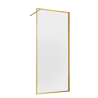 Душевая перегородка Vincea Walk-In HP Art VSW-1HP700FLBG, 700*2000, брашированное золото, стекло рифленое