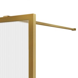 Душевая перегородка Vincea Walk-In HP Art VSW-1HP800FLBG, 800*2000, брашированное золото, стекло рифленое