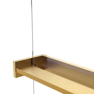 Душевая перегородка Vincea Walk-In VSW-1HR110CGG, 1100*2000, матовый золотой, стекло тонированное