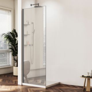 Душевая перегородка Vincea Walk-In VSW-1HWS100MRGM, 1000*2000, вороненая сталь, стекло зеркальное