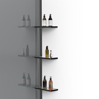 Душевая перегородка Vincea Walk-In VSW-1HWS900CGGM, 900*2000, вороненая сталь, стекло тонированное