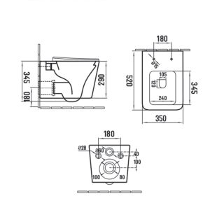 Унитаз Vincea Q-Line VT1-12MC подвесной Капучино матовый с сиденьем Микролифт