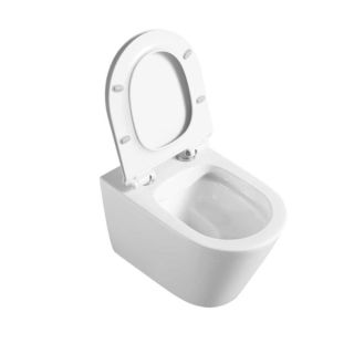 Унитаз подвесной Vincea Ultra VT1-23 белый безободковый ультратонкое soft-close сиденье