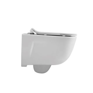 Унитаз подвесной Vincea Idea VT1-33 безободковый белый ультратонкое soft-close сиденье