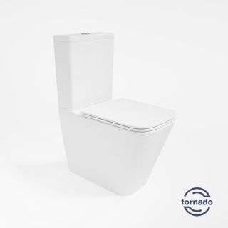 Унитаз-компакт Vincea Tornado Q-Line VT2-12T, цвет белый, ультратонкое сиденье soft-close, P-trap