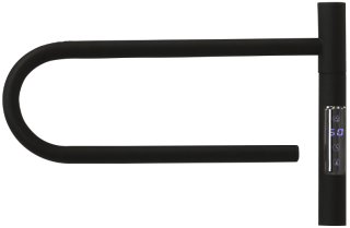 Полотенцесушитель электрический Vincea VTD-1P1BE 39х25, черный, таймер