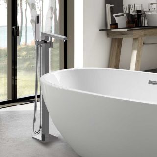 Смеситель Vincea VTF-101CH для ванны и душа напольный хром