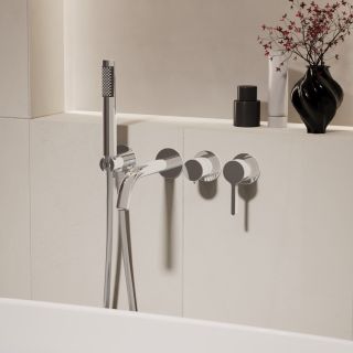 Смеситель для ванны Vincea Villa VTFW-1VL1CH, встраиваемый, хром