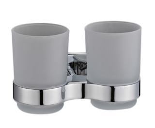 Стакан для зубных щёток РМС A1160-2 двойной хром