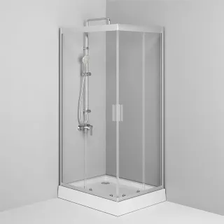 Душевой уголок AM.PM Gem W90G-403-100280-MT без поддона профиль хром 100х80 см