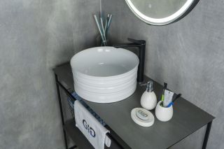 Раковина Gid W969 51174 накладная белая 41x41x18