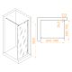 Душевая перегородка RGW WA-001 351000107-11 70см хром