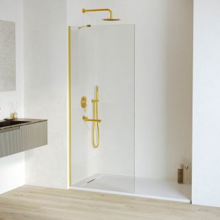 Душевая перегородка RGW WA-110Gb 351011011-16 110см брашированное золото
