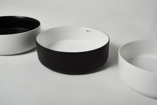 Раковина-чаша WeltWasser Elbach M3134 BW 35 10000004522 Черная Белая