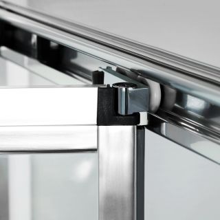 Душевая дверь Wasserkraft Weser 100см серебристый 78F12