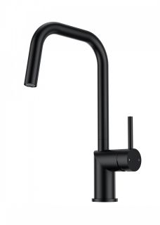 Смеситель для кухни Wonzon & Woghand WW-6018-MB с выдвижным изливом чёрный матовый