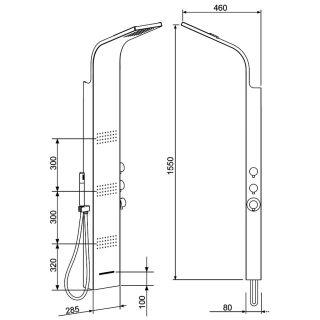 Душевая панель Ravak Totem Jet Pure X01501