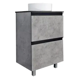 Тумба с раковиной Comforty Эдинбург 00-00004767 60 см Бетон светлый