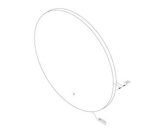 Зеркало Am.Pm X-Joy M85MOX40651S с  LED-подсветкой и ИК-сенсором 65 см