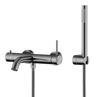 Смеситель для ванны Knotlor SS-23/GM, вороненая сталь