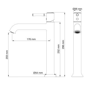 Смеситель для раковины Wonzon & Woghand Tor WW-88019073-CR хром