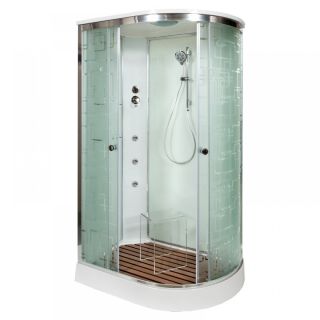 Душевая кабина Deto ЕМ1512 L с гидромассажем (гм.) 120х80х220 см